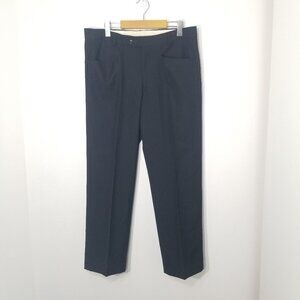 Joseph & Feiss Black Men Wool Blend Slacks Pants Business Casual Pokcets Size 36